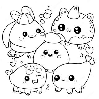 Cute Squishy Animals Coloring Page 10682-8858