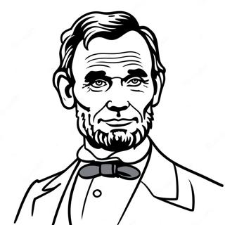 Abraham Lincoln Portrait Coloring Page 10691-8855