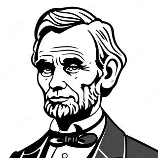 Abraham Lincoln Portrait Coloring Page 10691-8856