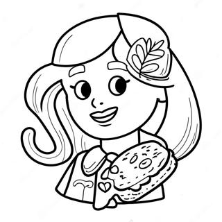 Girl Scout Cookie Coloring Page 10701-8871