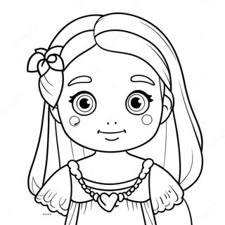 Moriah Elizabeth Cute Character Coloring Page 10712-8877