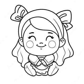 Moriah Elizabeth Cute Character Coloring Page 10712-8879