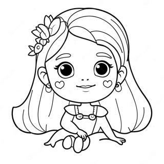 Moriah Elizabeth Cute Character Coloring Page 10712-8880