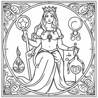 Tarot Card Coloring Page 10721-8882