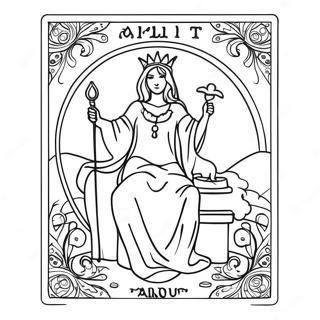 Tarot Card Coloring Page 10721-8883