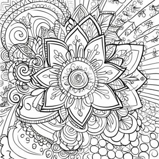 Intricate Rangoli Design Coloring Page 10742-8898