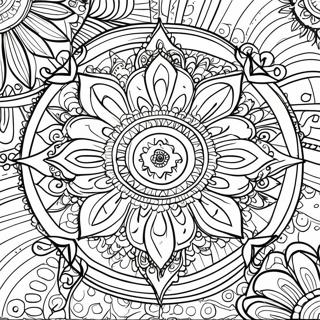 Self Care Mandala Coloring Page 10761-8915