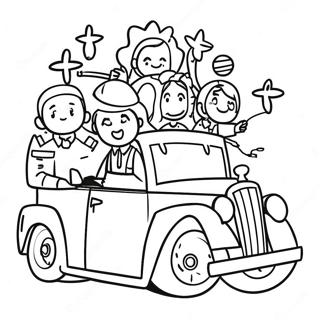 Exciting Career Day Parade Coloring Page 10802-8950