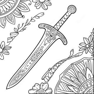 Sword Coloring Pages