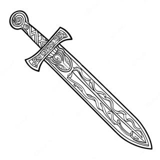 Sword Coloring Page 1081-856