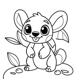 Ohana Stitch Coloring Pages