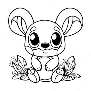 Ohana Stitch Coloring Page 10831-8970