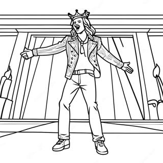 King Von Performing On Stage Coloring Page 10842-8981