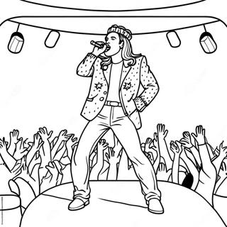 King Von Performing On Stage Coloring Page 10842-8984