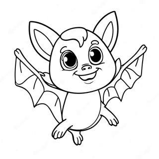 Cute Rouge The Bat Flying Coloring Page 10852-8990