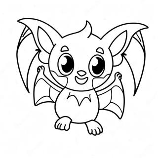 Cute Rouge The Bat Flying Coloring Page 10852-8991