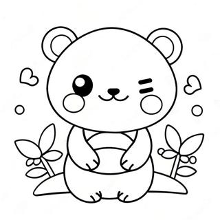 Cute Kawaii Japanese Character Coloring Page 10862-8994