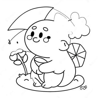 Cute Kawaii Japanese Character Coloring Page 10862-8995