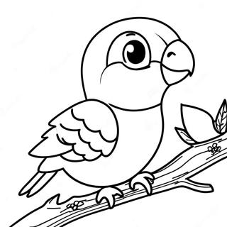 Parakeet Coloring Pages