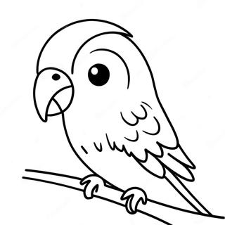 Parakeet Coloring Page 10871-9003