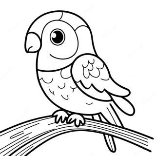 Parakeet Coloring Page 10871-9004