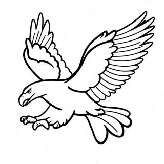 Majestic Bald Eagle In Flight Coloring Page 10882-9016