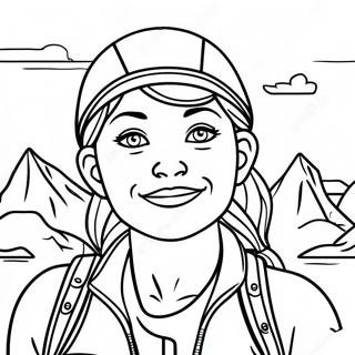 Amanda The Adventurer Coloring Page 10891-9019