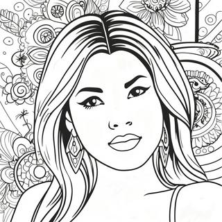 Selena Coloring Page 10911-9030