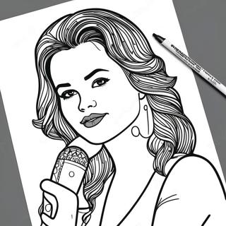 Selena Coloring Page 10911-9031