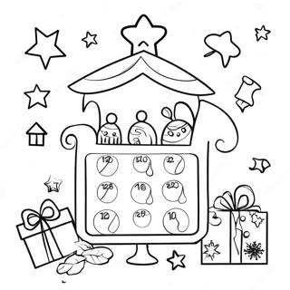 Advent Calendar Coloring Page 1091-862