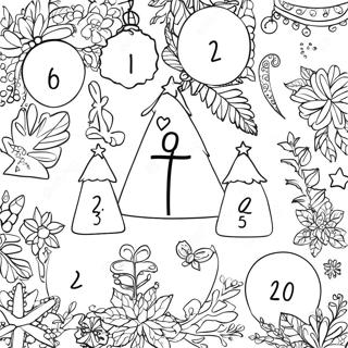 Advent Calendar Coloring Page 1091-863