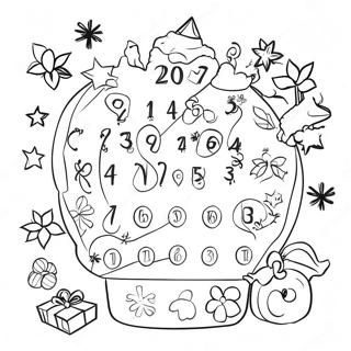 Advent Calendar Coloring Page 1091-864