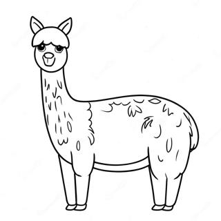 Funny Llama Llama Coloring Page 10922-9050