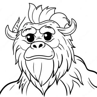 Yeti Coloring Pages