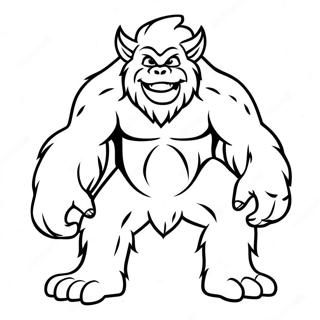 Yeti Coloring Page 10931-9046