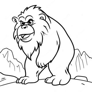 Yeti Coloring Page 10931-9048