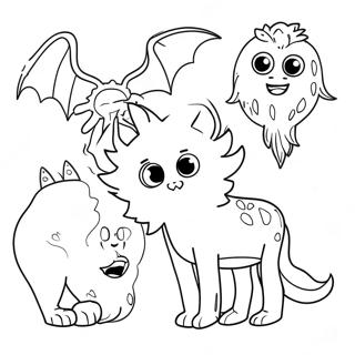 Supernatural Creatures Coloring Page 10941-9058