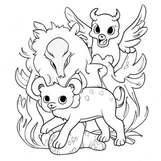 Supernatural Creatures Coloring Page 10941-9059