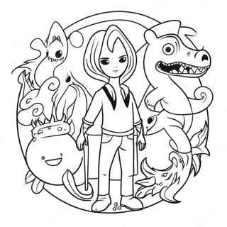 Supernatural Creatures Coloring Page 10941-9060