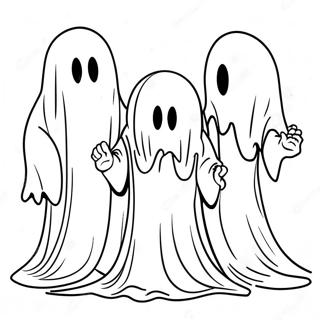 Mysterious Ghosts Coloring Page 10942-9061