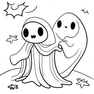 Mysterious Ghosts Coloring Page 10942-9064