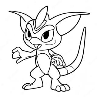 Cool Greninja In Action Coloring Page 10972-9088