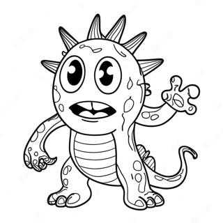 Weird Monster Coloring Page 11011-9116