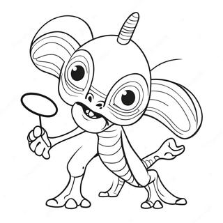 Bizarre Alien Creature Coloring Page 11012-9120