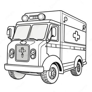 Ambulance Coloring Pages