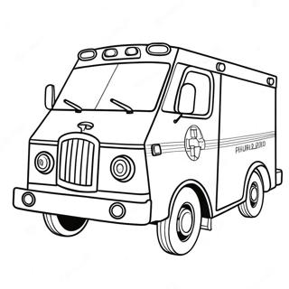 Ambulance Coloring Page 1101-876