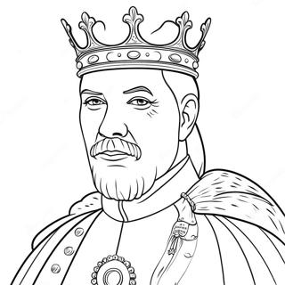 King Coloring Page 11021-9122