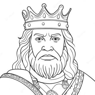 King Coloring Page 11021-9124