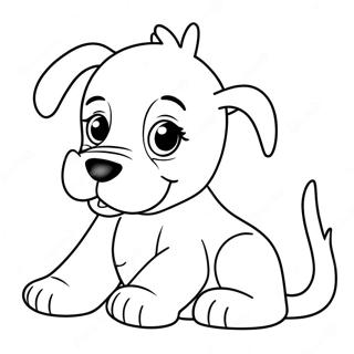 Realistic Puppy Dog Coloring Pages