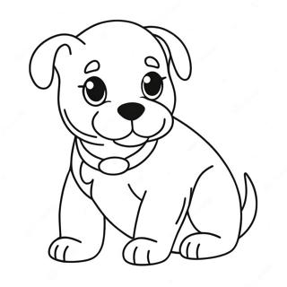 Realistic Puppy Dog Coloring Page 11031-9127